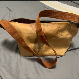 Alviero Martini Crossbody Bag in Tan and Brown